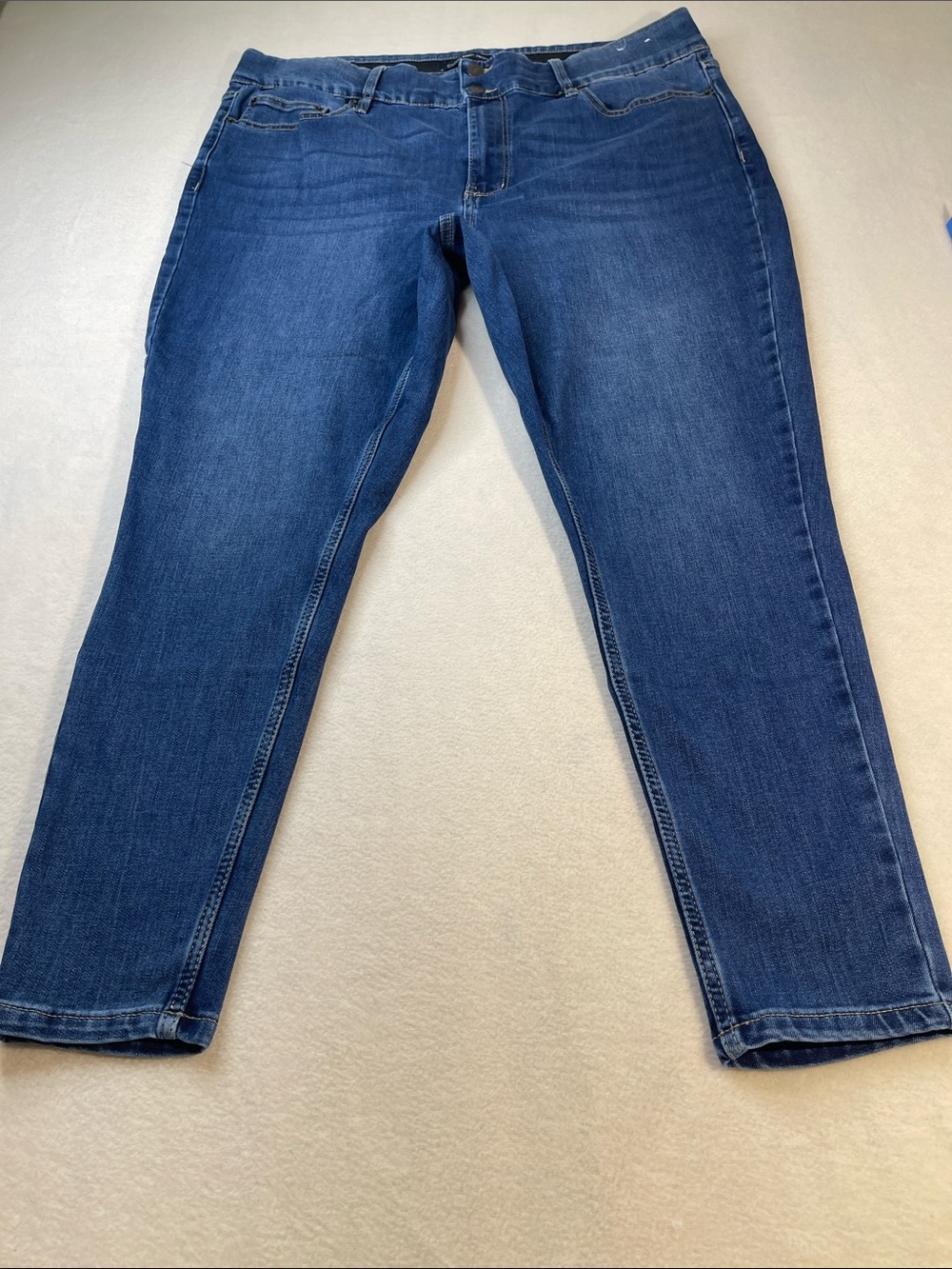 CALVIN KLEIN SIZE 20W Classic Women Blue Denim Jeans - Comfortable Everyday Fit